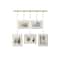 Umbra Matte Brass Exhibit Gallery Picture Frame Set